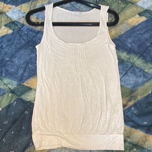 Camaieu Tank Top US Womens 6 White Worn but Good Condition